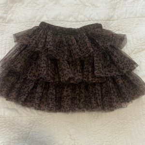 Girls Leopard Tulle Skirt